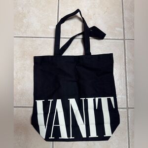 Vanity Fair Black and White Tote Bag